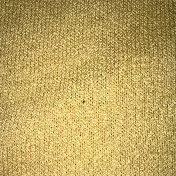 St John Collection Sweater Cardigan Yellow Large Made In USA *flaw - Picture 3 of 9